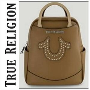 True Religion Studded Horseshoe Logo Backpack